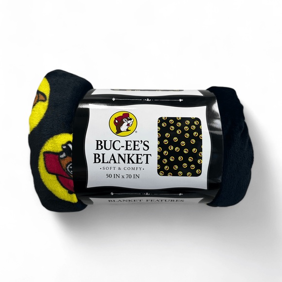 Buc-ee’s Black Blanket with Buc-ee’s Print - Picture 2 of 3